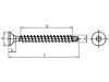 Slika Lesni vijak s celim navojem in vrtalno konico ASSY PLUS (AK)-4×30/21