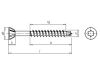 Slika Lesni vijak s samovrtalno konico ASSY PLUS FLOOR (AK)-4×40/31