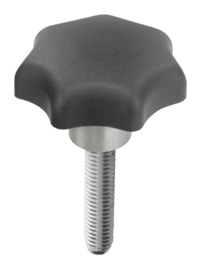 Ročaj v obliki zvezde s priključkom in zunanjim navojem 