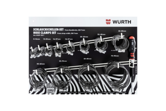 121-delni set cevne objemke SW7 12X10K in izvijača