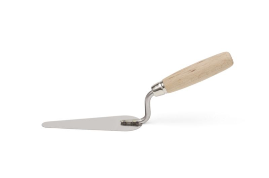 Zidarska žlica z lesenim ročajem