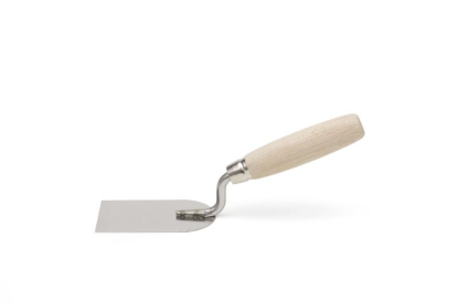 Lopatica za gips in inox z lesenim držalom