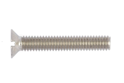 Vijak s poševno glavo z zarezami 