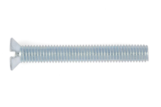 Vijak s poševno glavo z zarezami 