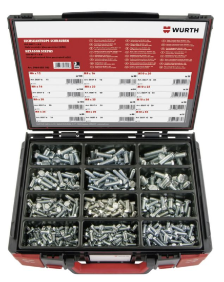 Šestkotni vijaki, s polnim navojem, nabor 