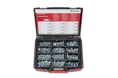 Vijak s poševno glavo in šestkotnim nastavkom, nabor 