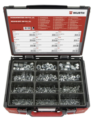 Sortiment šestkotnih matic 