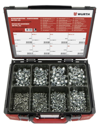 Šestkotna matica, samozaporna, nabor 