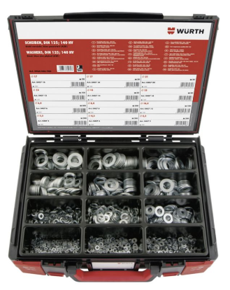 Sortiment ploščatih podložk 