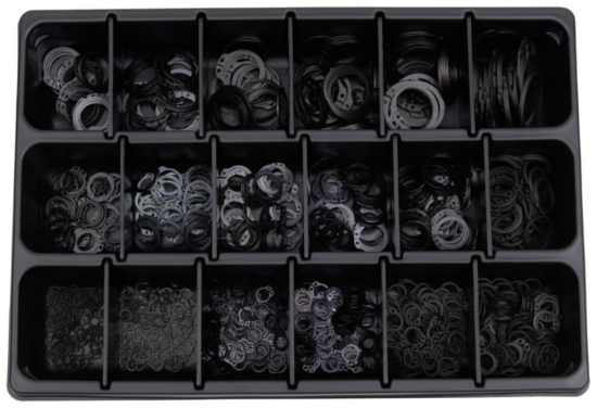 1050-delni set obročev DIN 471 za v sistemsko ohišje