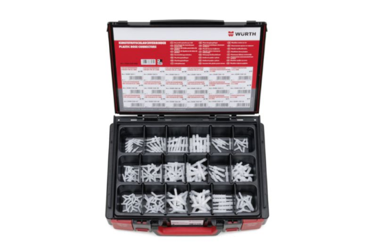 155-delni set plastičnih veznikov v sistemskem kovčku