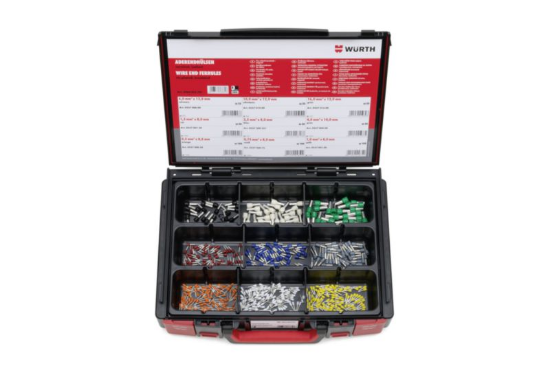 Okovi za zaključke žice, izolirani, nabor 