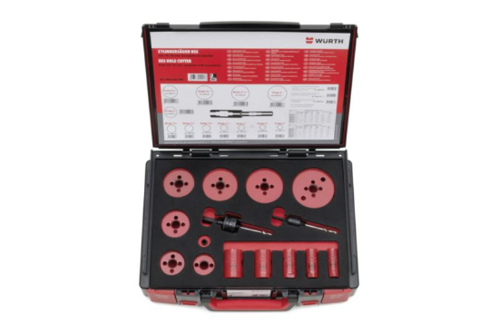 Set cilindričnih žag HSS v sistemskem kovčku 