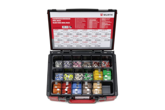 170-delni set ploščatih varovalk (mini, maxi) v sistemskem kovčku