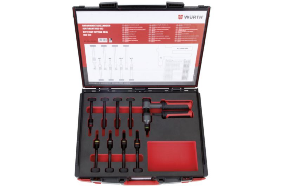 Set ročnih klešč z navojnimi trni v sistemskem kovčku