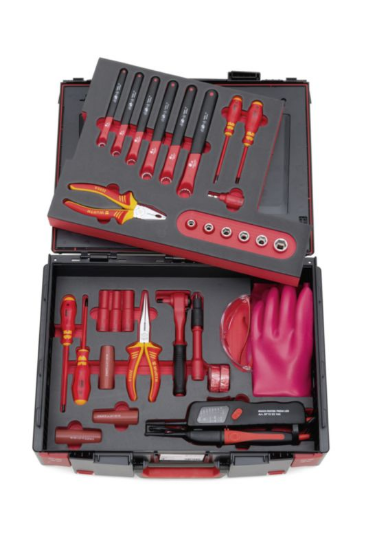 32-delni set orodja za električna vozila VDE v kovčku