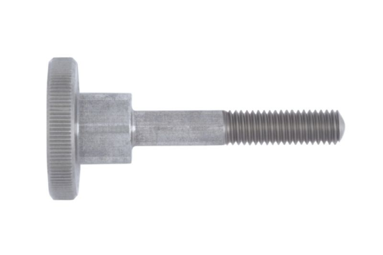 Vijak z narezanim palcem, visok profil 