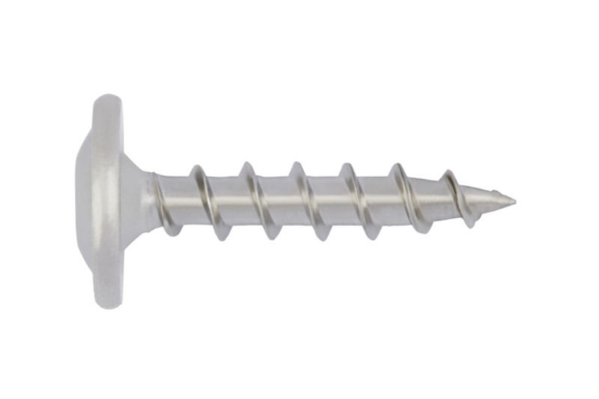 Vijak za okensko polico z glavo s prirobnico 