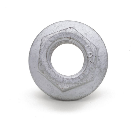 Šestkotna matica s prirobnico in vpenjalnim delom (v celoti kovinska) po standardu MBN 