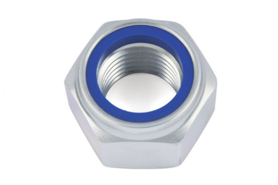 Šestkotna matica, visok profil z vpenjalnim delom (nekovinski vložek) 