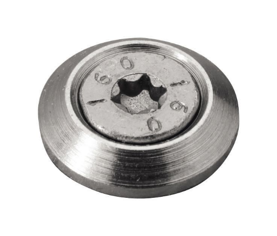 Ploščata pocinkana modra podložka/podloga s poglobljenim dnom 