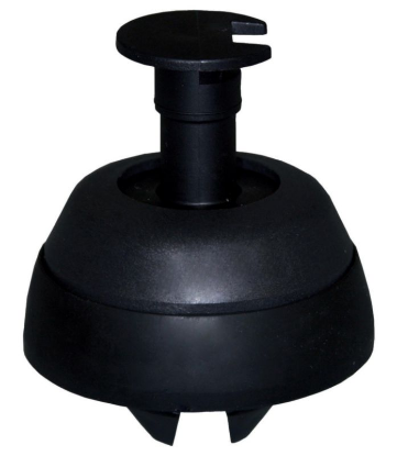 Pritrdilni čep, črn