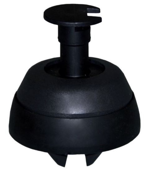 Pritrdilni čep, črn