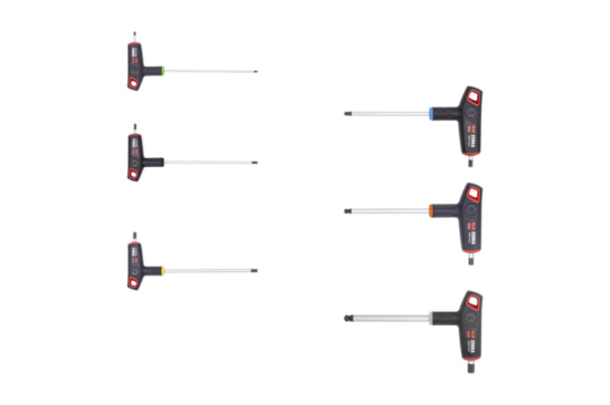 2C Komplet šestiložnih ključev s T-ročajom 