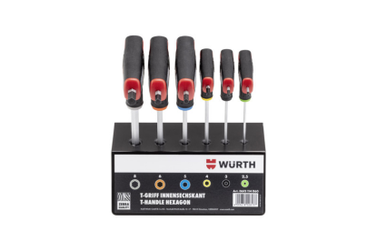 2C Komplet šestiložnih ključev s T-ročajom 