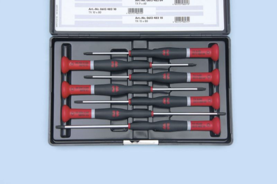 7-delni set izvijačev TX za finomehanike