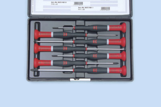 7-delni set ravnih Philips izvijačev za finomehanike