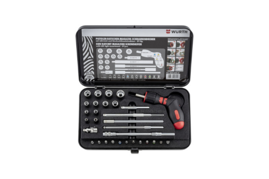 37-delni set pregibnih izvijačev in račno ter magazinom