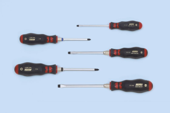 5-delni set ravnih/Pozidriv izvijačev