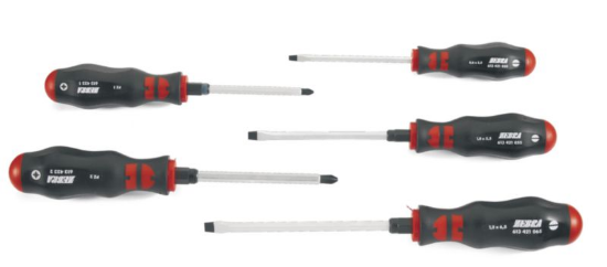 5-delni set Pozidriv/ravnih 6 KTizvijačev 6 KT