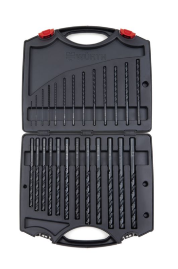 Set spiralnih svedrov za kovino DIN340 HSS, 25 kosov