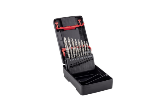 Set spiralnih svedrov za kovino Smartstep, 19 kosov