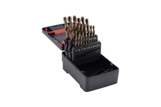 Set spiralnih svedrov za kovino DIN338 HSCO BRZ