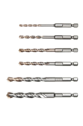 Set udarnih svedrov s 6 KT vpetjem