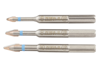 Set svedrov za trde materiale Polygon Zebra