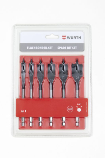 Set ploščatih svedrov za les