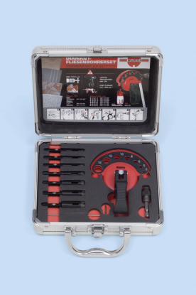 10-delni set z diamantno vrtalno krono za mokro vrtanje za keramiko