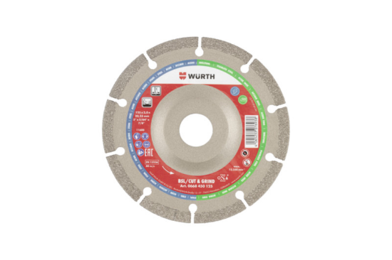 Diamantna rezalno-brusna plošča za kovine