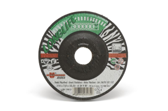 Brusna plošča Longlife za nerjavno jeklo