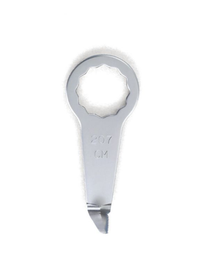 Rezilo noža, v obliki črke L, z zobmi 