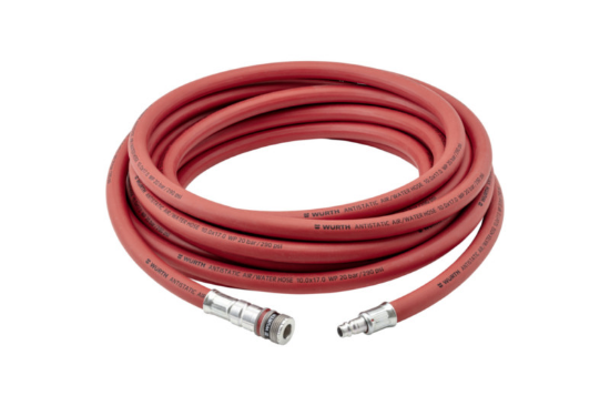 Ličarska cev za barvanje, rdeča, 9,5/17, dolžina 10 m, komplet