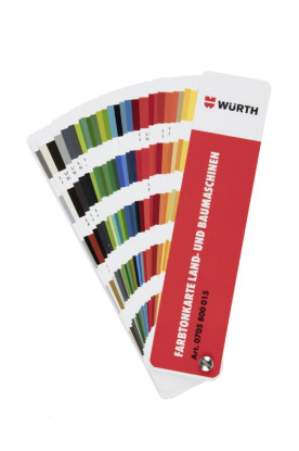 Barvna karta, delovni stroj