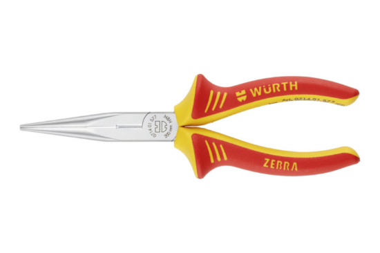 Kombinirane ozke klešče VDE, upognjene