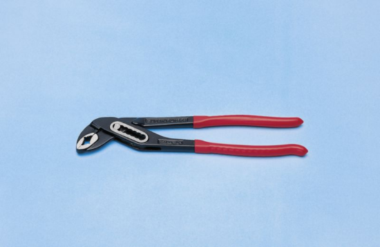 Nastavljive cevne klešče s plastičnim ročajem