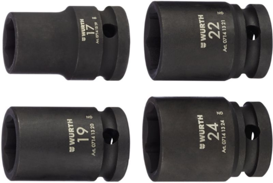 Sklop 1/2-palčnih ključev z udarno glavo 