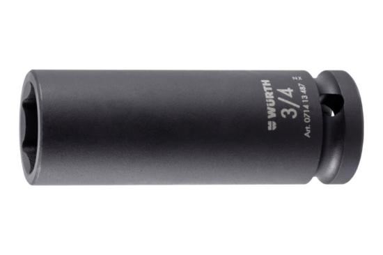 1/2-palčni vtični ključ, palčni, šesterokotni, dolg 